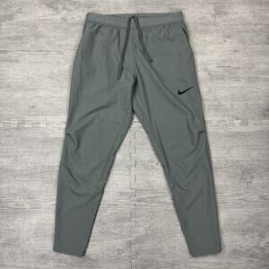 Nike Pro Dri-FIT Pants Mens Medium Gray Tapered Training Joggers CJ2218-084 EUC
